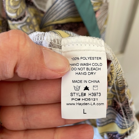 Hayden Pink, Blue, & Tan Kimono with Fringe Tassels - Picture 8 of 9